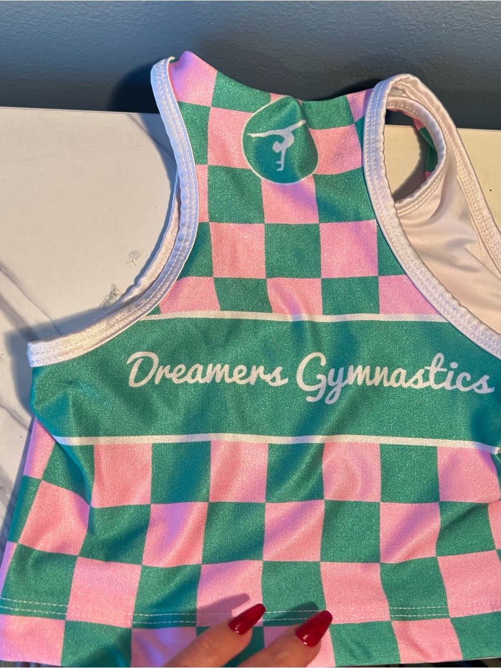 Goldsheep dreamers gymnastics kids sports bra